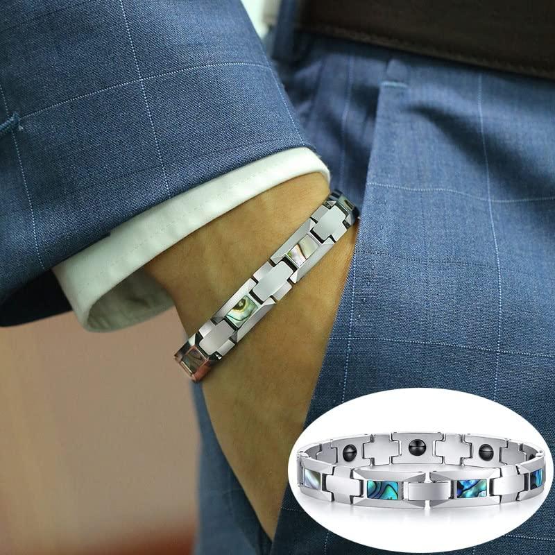 【並行輸入品】Boomini Cross Bracelet   Bracelet Male Shell Cross Wrist Band Brの画像
