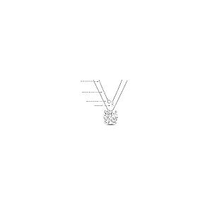 【並行輸入品】La Joya 1 CT TW人工ソリティアダイヤモンドネックレス 女性用   14Kソリッドゴールド 1カラットダイヤモンドネッの画像