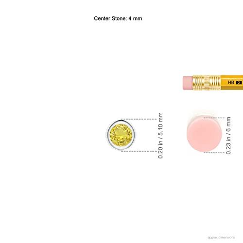 【並行輸入品】Angara Natural Yellow Sapphire Solitaire Pendant Necklace for Wo_7