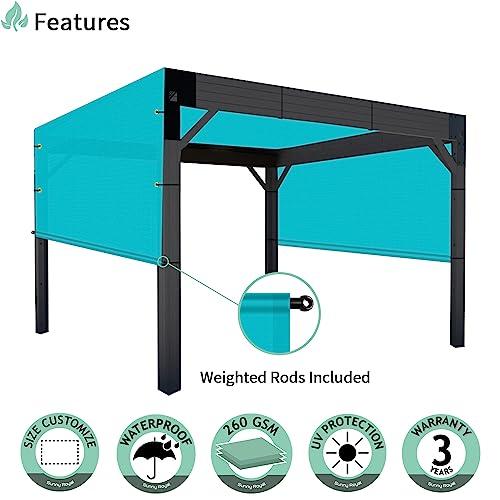【並行輸入品】SunnyRoyal Pergola Shade Canopy Cover Waterproof 14' x 10' Replaの画像