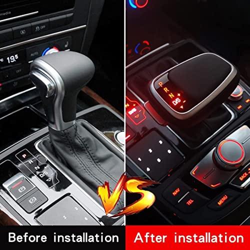 アウディ　A6ハイブリッド　シフトノブ付きコントロールパネル 並行輸入品】WHNBYYD 車用 自動シフトノブ ボタン LED Audi A6 C7 S6