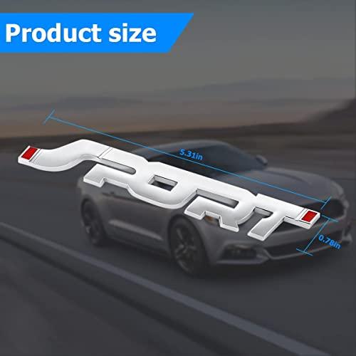 【並行輸入品】2PCS 3D Metal Car Sport Sticker, Car Side Fender Rear Trunk Embl