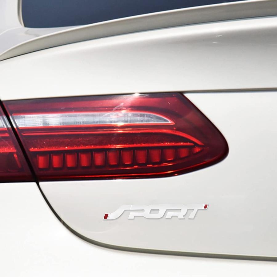 【並行輸入品】2PCS 3D Metal Car Sport Sticker, Car Side Fender Rear Trunk Embl
