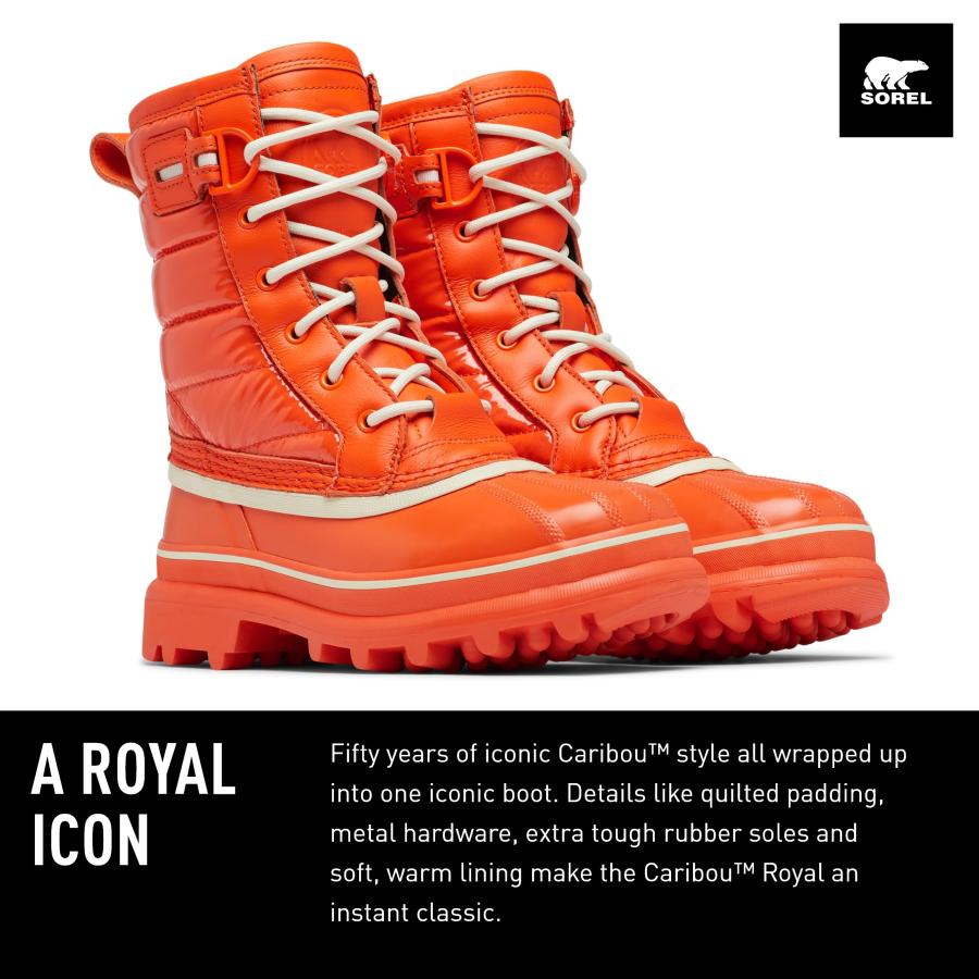 【並行輸入品】Sorel Women's Caribou Royal Waterproof Boots   Optimized Orange,の画像