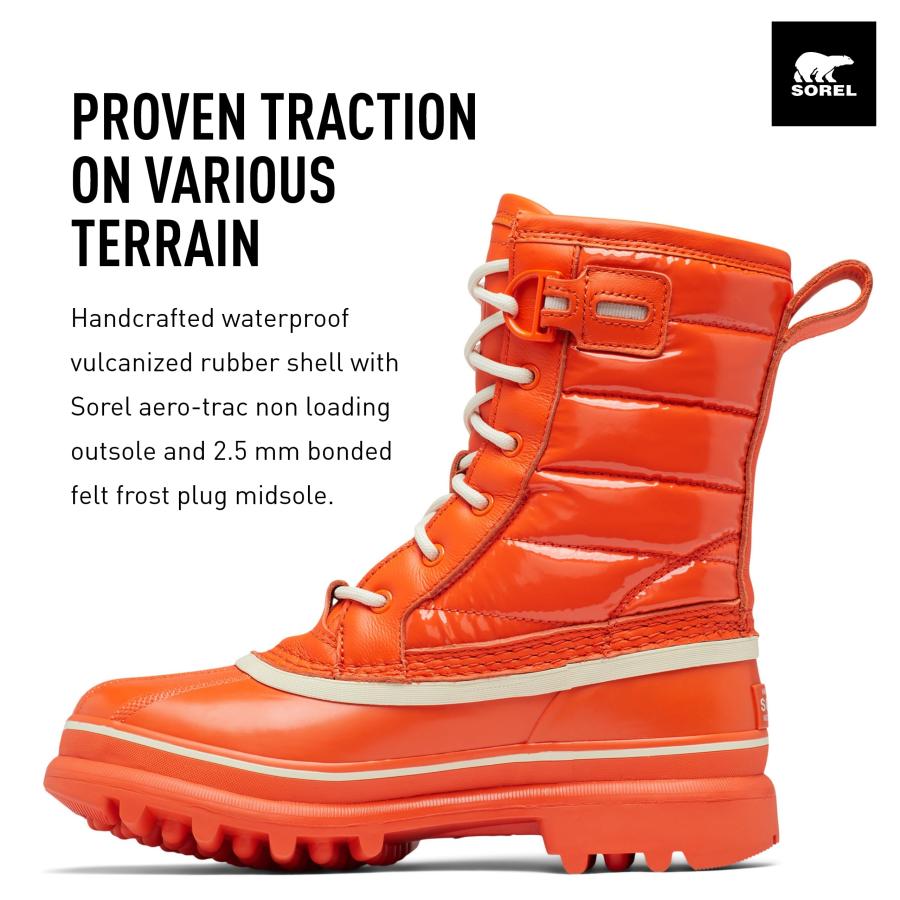 【並行輸入品】Sorel Women's Caribou Royal Waterproof Boots   Optimized Orange,の画像