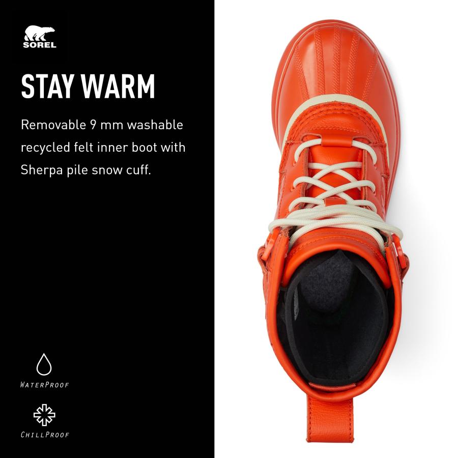 【並行輸入品】Sorel Women's Caribou Royal Waterproof Boots   Optimized Orange,の画像