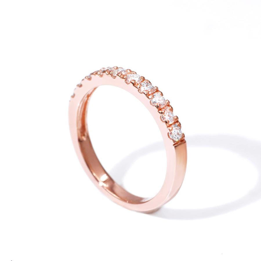 【並行輸入品】TIANYU GEMS モアッサナイト 婚約指輪 レディース ハーフエタニティ 結婚指輪 S925 スターリングシルバー リングの画像