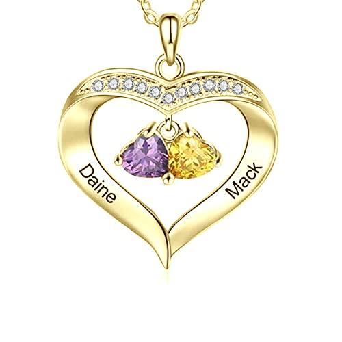 【並行輸入品】MOLICACI 10K Gold Name Necklace Personalized for Women, 10K/14K/の画像