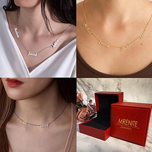 【並行輸入品】MRENITE 10k 14k 18k Real Gold/Rose Gold/White Gold Names Necklac_7