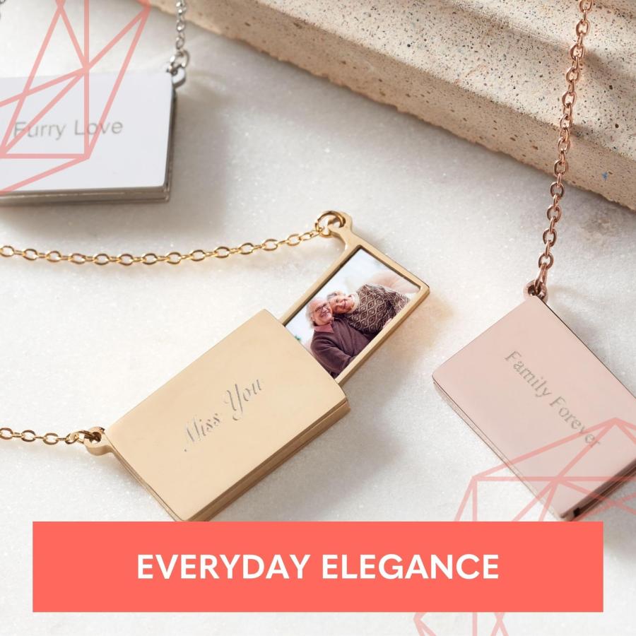 【並行輸入品】Mighty Dainty 18 Inch Custom Necklaces for Woman， Locket Necklac_2