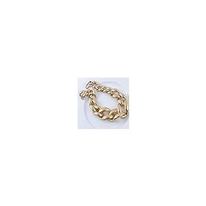 【並行輸入品】NYTA ゴールド 誇張されたチャンキーアクリルチェーン ツイストチョーカー ハンドメイド 鎖骨チェーン つや消しネックレス カラ