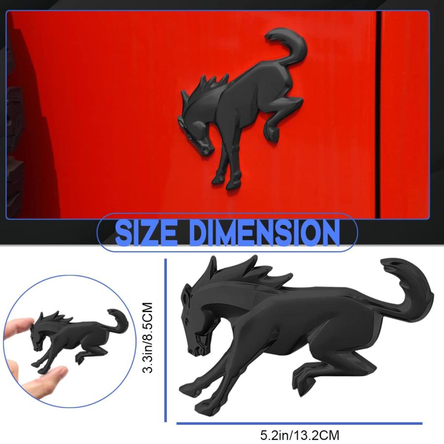 【並行輸入品】3D Horse Decals Emblems Badge Compatible for Bron c 2021 2022 202_9
