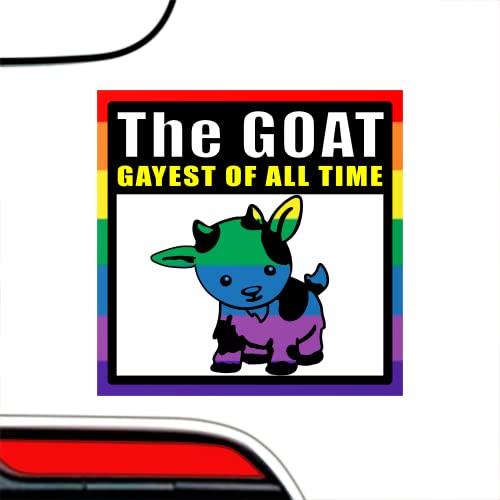 LGBT Goat Gayest of All Time Rainbow Pride Bumper Sticker   LGBT 並行輸入品｜best-style｜05
