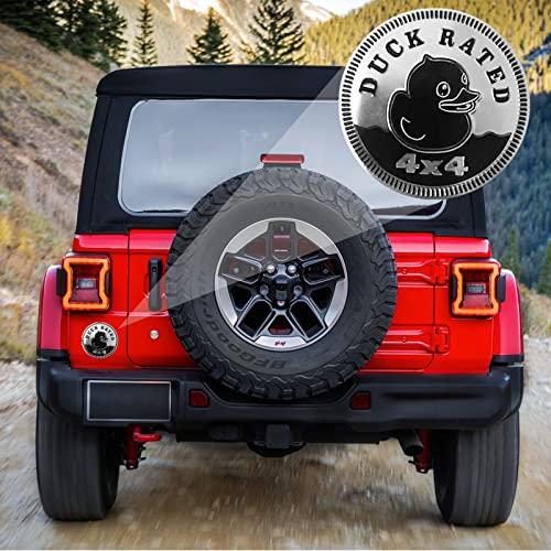 【並行輸入品】Duck Badge Rated Car Emblem, 4 x 4 Metal Automotive Badge 3D Metの画像