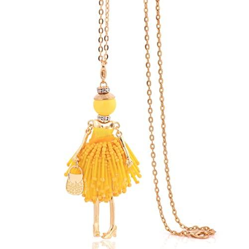 【並行輸入品】EPERDE Lovely Fashion Women Tassel Necklace Trendy Pendant For Lの画像