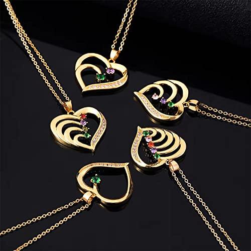 【並行輸入品】MOLICACI 10K/14K/18K Solid Gold Personalized Name Heart Necklaceの画像