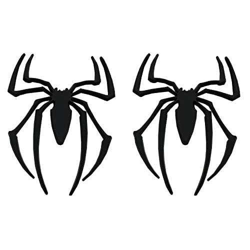 【並行輸入品】2Pcs Spider Emblems 3D Logo Metal Spider Badge Sticker Car Decalの画像