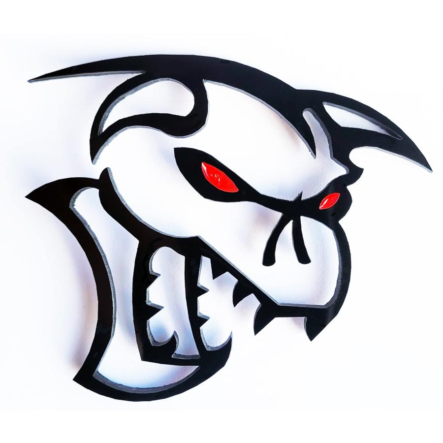 並行輸入品】Demoncat Ghoul Redeye ロゴエンブレムバッジ 2個