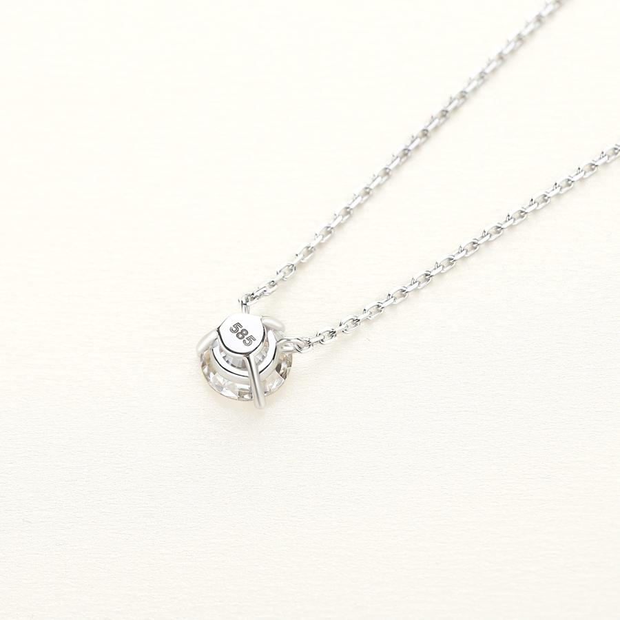【並行輸入品】LAVISHE 14K Yellow Gold Martini Set Moissanite Necklace for Womeの画像