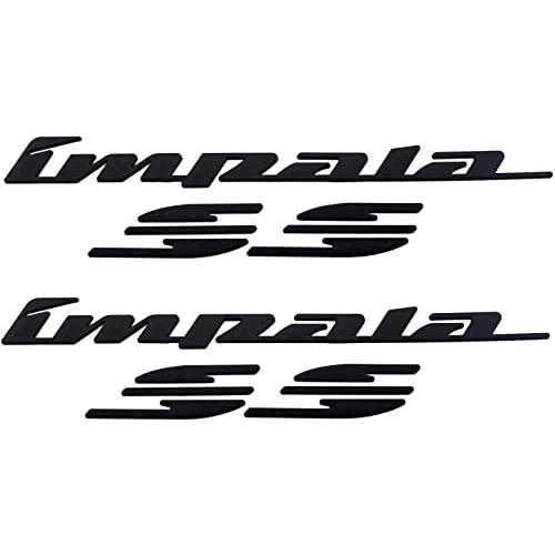 【並行輸入品】2X Impala Ss Rear Quarter Panel Emblems Car Letter Badge 3D Stic_1