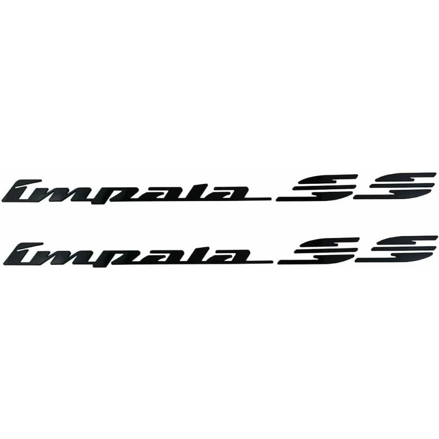 【並行輸入品】2X Impala Ss Rear Quarter Panel Emblems Car Letter Badge 3D Stic_3