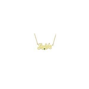 【並行輸入品】MOLICACI 10K/14K/18K Solid Gold Personalized Name Necklace withの画像