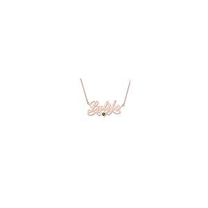 【並行輸入品】MOLICACI 10K/14K/18K Solid Gold Personalized Name Necklace withの画像