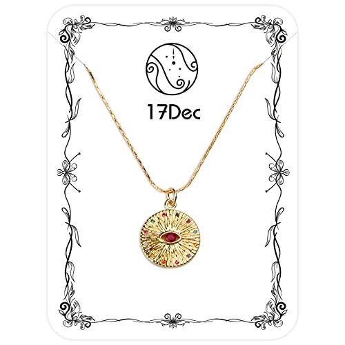 【並行輸入品】17Dec イーブルアイ ネックレス かわいい 上品 セット ジルコニア カラー イーブルアイ ハンドメイド 日常ネックレス レデ_1