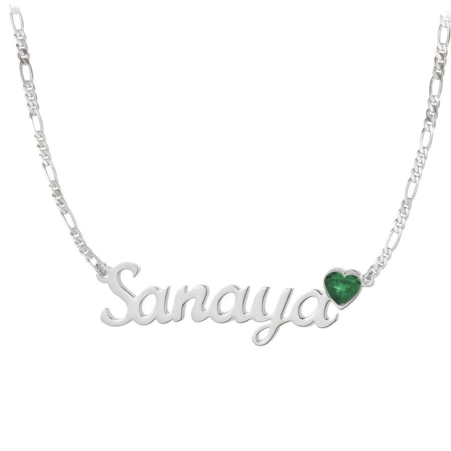 【並行輸入品】MOLICACI 10K/14K/18K Solid Gold Personalized Name Necklace withの画像