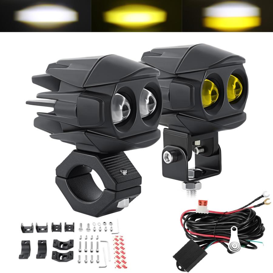 CO LIGHT オートバイ LED ドライビングフォグライト 並行輸入品】CO LIGHT オートバイ LED フォグライト 60W 18000LM