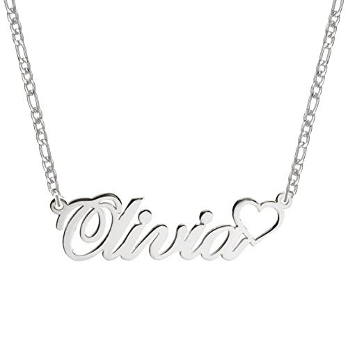 【並行輸入品】Yafeeso 10k 14k 18k Solid Gold Personalized Name Necklace Customの画像