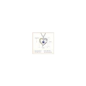 【並行輸入品】BETHZA 10K 14K 18K Solid Gold Mom Necklace Personalized Heart Neの画像