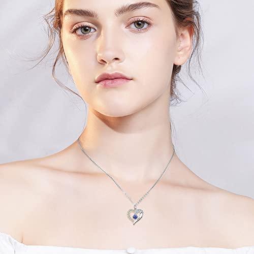 【並行輸入品】BETHZA 10K 14K 18K Solid Gold Mom Necklace Personalized Heart Neの画像