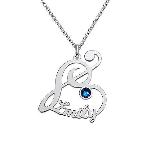 【並行輸入品】Customized Silver Musical Treble Clef Name Sterling Silver 925 N_1