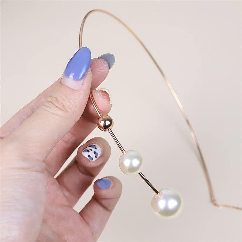【並行輸入品】Punk Big White Imitation Pearl Clavicle Necklace for Women Trend_2