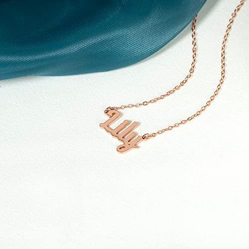 【並行輸入品】CuserPhothing Custom Name Necklace Personalized Gold Plated St_7