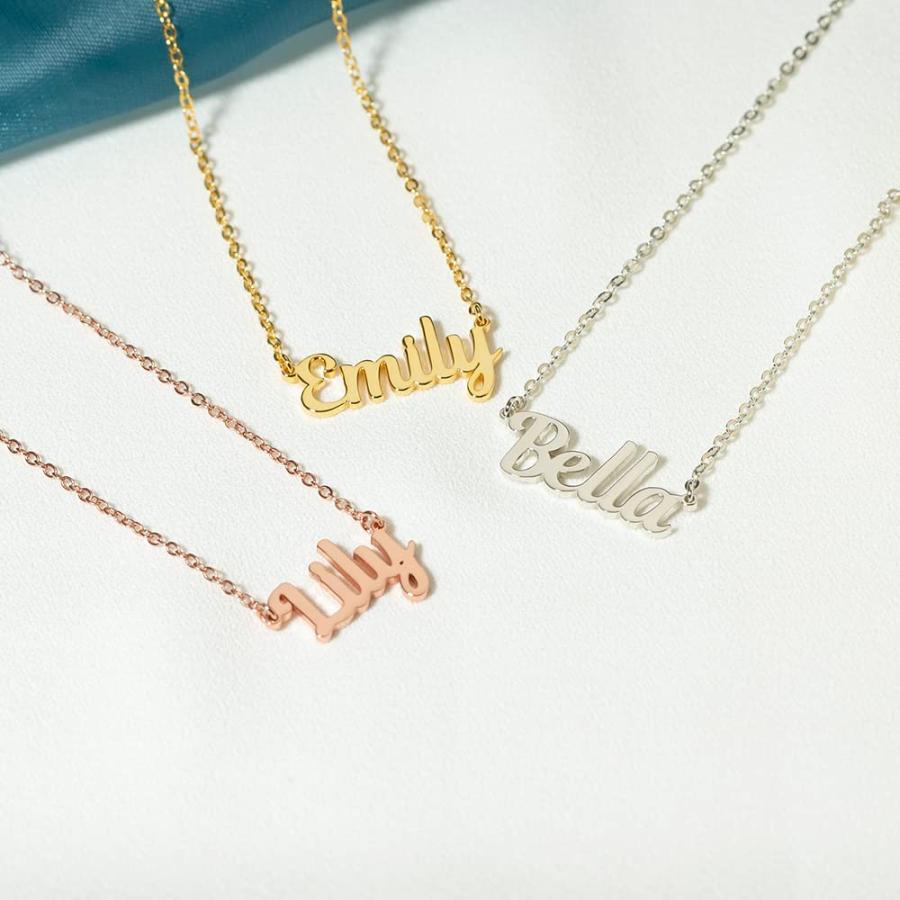 【並行輸入品】CuserPhothing Custom Name Necklace Personalized Gold Plated St_9