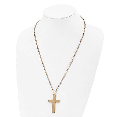 【並行輸入品】Jewelry Affairs Stainless Steel Polished Yellow Color Lord's Pra_4