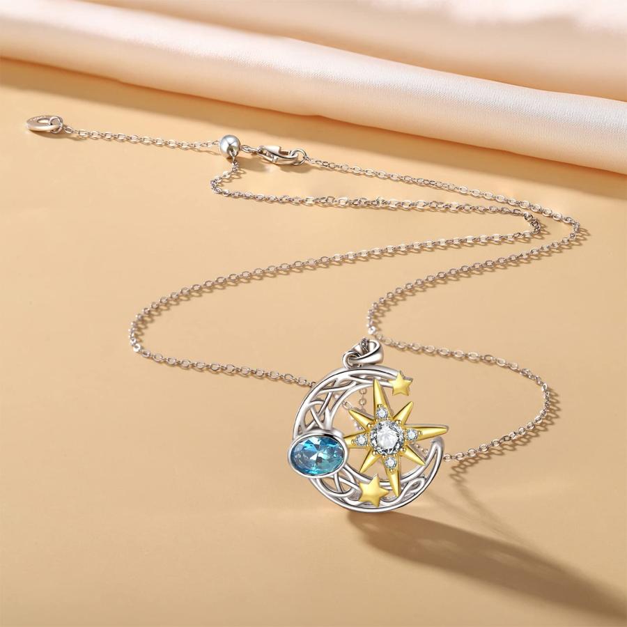 並行輸入品】MOONMORY 太陽 月 星 ネックレス ケルトジュエリー 三日月 