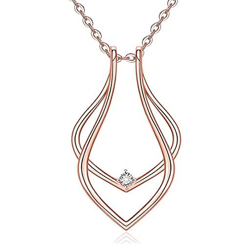【並行輸入品】YSLEN チェーンネックレス リングホルダー ネックレス レディース ウェディングリング ペンダント ネックレス 誕生日プレゼン_1