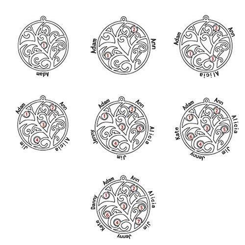 【並行輸入品】LELOUCHY Family Tree of Life Pendant Necklace Personalized Sterl_7