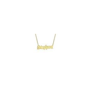【並行輸入品】10K 14K 18K Real Gold Personalized Name Necklace for Women, Custの画像