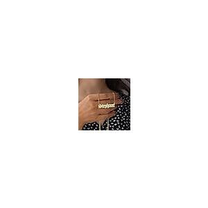 【並行輸入品】10K 14K 18K Real Gold Personalized Name Necklace for Women, Custの画像