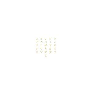【並行輸入品】Yafeeso 10k 14k 18k Solid Gold Personalized 2 Sideways Initial Nの画像