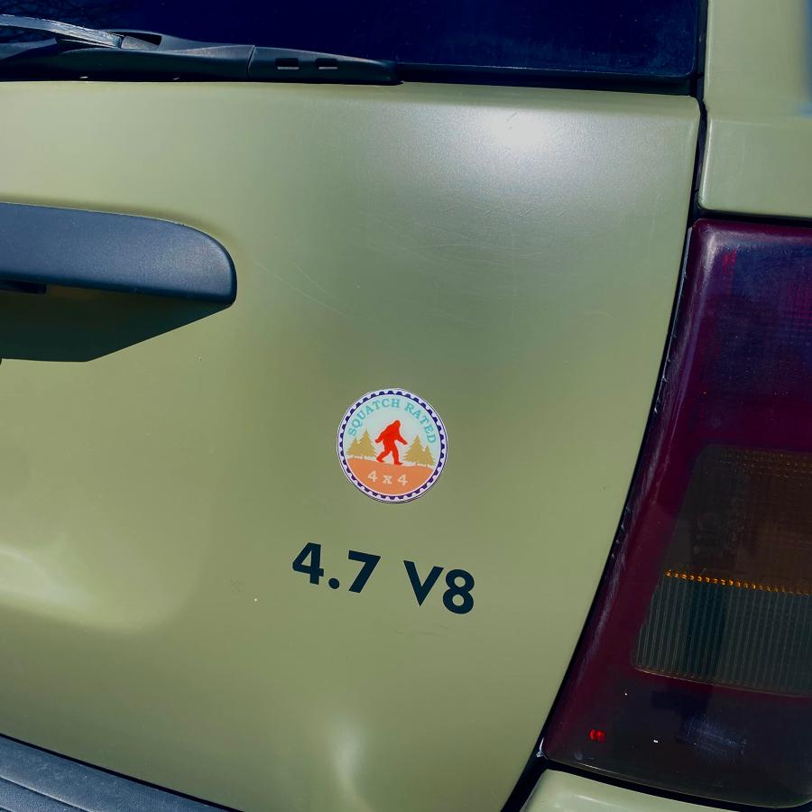 【並行輸入品】ALFAVIERA 3ピース カーエンブレム 4x4 ダックドッグ スクワッチ定格バッジ エンブレム デカール ジープ ラングラーの画像