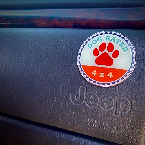 【並行輸入品】ALFAVIERA 3ピース カーエンブレム 4x4 ダックドッグ スクワッチ定格バッジ エンブレム デカール ジープ ラングラーの画像