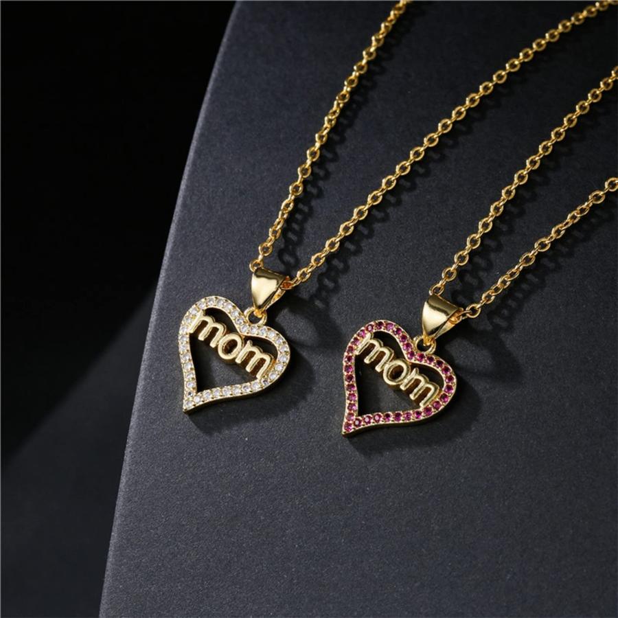 【並行輸入品】Long Necklace for Women Trendy Love Letter Mom Pendant Necklace_3