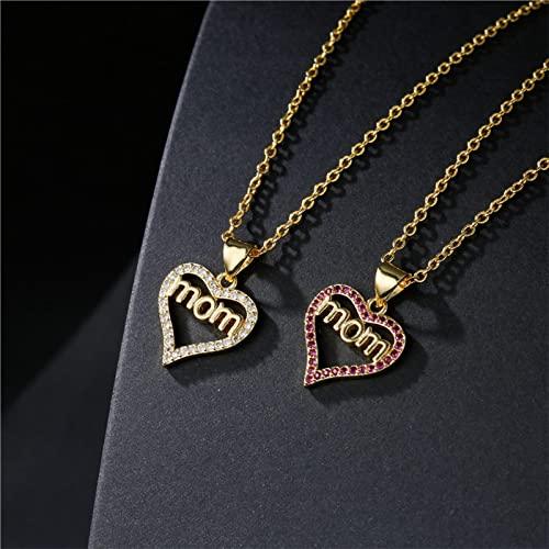 【並行輸入品】Long Necklace for Women Trendy Love Letter Mom Pendant Necklace_4