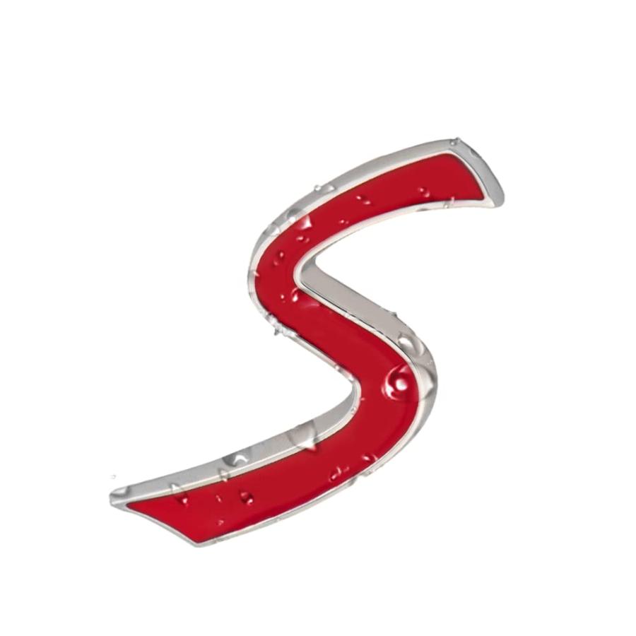 【並行輸入品】YUGEYE New S Emblem 3D Metal Letter Rear Trunk Boot Lid Hatch Taの画像