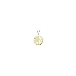 【並行輸入品】GLAVEHO 14K Gold Family Names Tree Necklace Personalized Real Goの画像